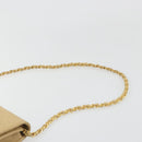 CHANEL Matelasse Chain Shoulder Bag Lamb Skin Beige Gold CC Auth 188721-14
