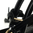 PRADA Bonnie Mini Hand Bag Leather 2way Black Gold Auth 188724SM-22