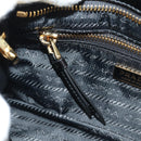 PRADA Bonnie Mini Hand Bag Leather 2way Black Gold Auth 188724SM-28