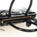 PRADA Bonnie Mini Hand Bag Leather 2way Black Gold Auth 188724SM-6