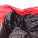 PRADA Ribbon Hand Bag Nylon Red Gold Auth 188725A-20