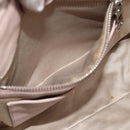 Miu Miu Matelasse Chain Shoulder Bag Leather 2way Pink Silver Auth 188727-25