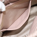 Miu Miu Matelasse Chain Shoulder Bag Leather 2way Pink Silver Auth 188727-26