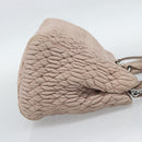 Miu Miu Matelasse Chain Shoulder Bag Leather 2way Pink Silver Auth 188727-4