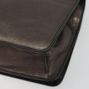 Salvatore Ferragamo Gancini Hand Bag Leather Gray Auth 188730A-15