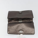 Salvatore Ferragamo Gancini Hand Bag Leather Gray Auth 188730A-18