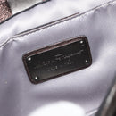 Salvatore Ferragamo Gancini Hand Bag Leather Gray Auth 188730A-19