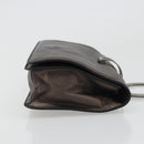 Salvatore Ferragamo Gancini Hand Bag Leather Gray Auth 188730A-3