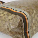GUCCI GG Crystal Tote Bag Coated Canvas Beige 189669 Auth 188731-17