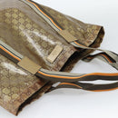 GUCCI GG Crystal Tote Bag Coated Canvas Beige 189669 Auth 188731-6