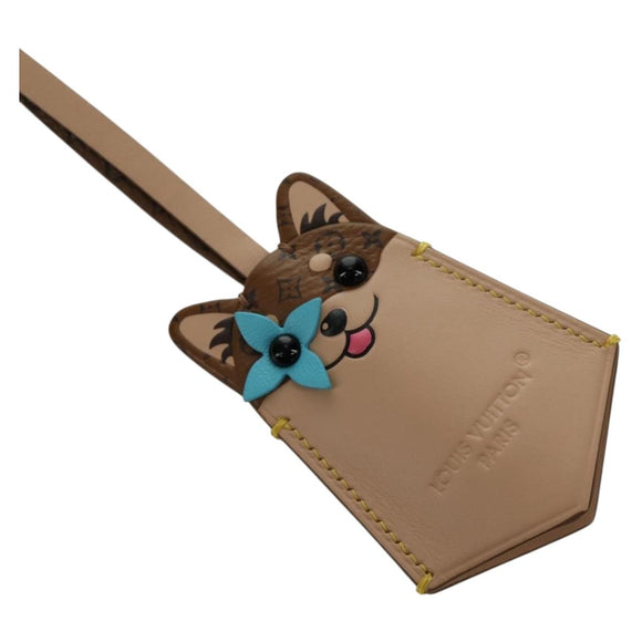 LOUIS VUITTON Monogram Reverse Bag Charm LV Dog Bag Charm M02323 LV Auth 188734M