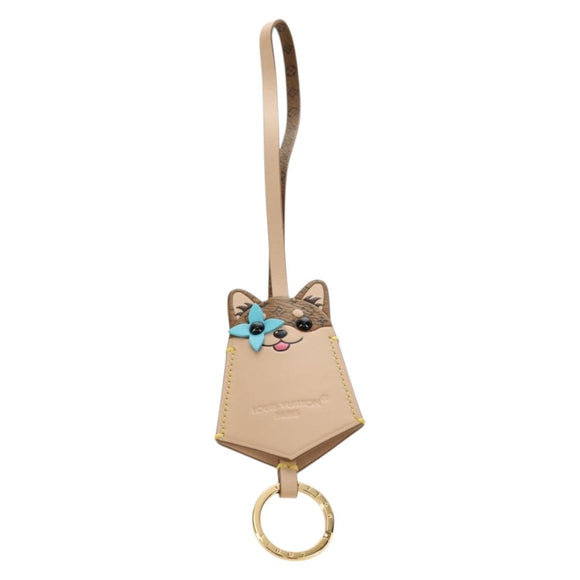 LOUIS VUITTON Monogram Reverse Bag Charm LV Dog Bag Charm M02323 LV Auth 188734M