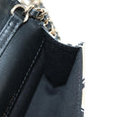 CHANEL Mini Matelasse Chain Shoulder Pouch Satin Beige Silver CC Auth 188736M-18