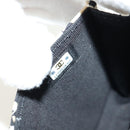 CHANEL Mini Matelasse Chain Shoulder Pouch Satin Beige Silver CC Auth 188736M-20