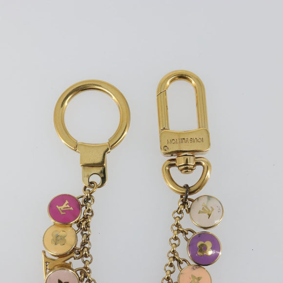 LOUIS VUITTON Porte Cles Chainne Pastille Key Holder metal M65386 Auth 188737
