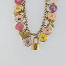 LOUIS VUITTON Porte Cles Chainne Pastille Key Holder metal M65386 Auth 188737-5