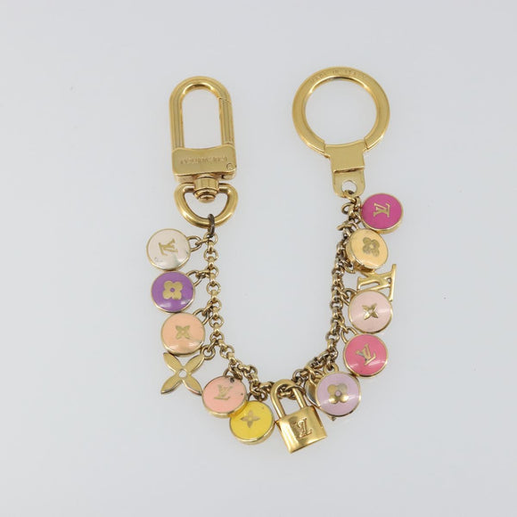 LOUIS VUITTON Porte Cles Chainne Pastille Key Holder metal M65386 Auth 188737