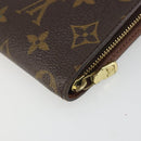 LOUIS VUITTON Monogram Panda Porte Monnaie Zip Long Wallet M61729 LV Auth 188739-15