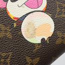 LOUIS VUITTON Monogram Panda Porte Monnaie Zip Long Wallet M61729 LV Auth 188739-8