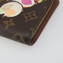LOUIS VUITTON Monogram Panda Porte Monnaie Zip Long Wallet M61729 LV Auth 188739-7
