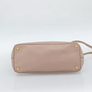 PRADA Galleria Hand Bag Safiano Leather 2way Pink Gold Auth 188752V-5
