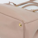 PRADA Galleria Hand Bag Safiano Leather 2way Pink Gold Auth 188752V-16