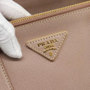 PRADA Galleria Hand Bag Safiano Leather 2way Pink Gold Auth 188752V-21