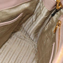 PRADA Galleria Hand Bag Safiano Leather 2way Pink Gold Auth 188752V-24
