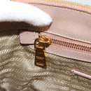 PRADA Galleria Hand Bag Safiano Leather 2way Pink Gold Auth 188752V-25