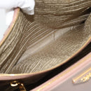 PRADA Galleria Hand Bag Safiano Leather 2way Pink Gold Auth 188752V-30