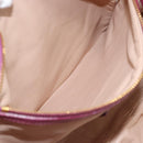 PRADA Hand Bag Leather Purple Gold Auth 188753M-27
