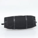 PRADA Hand Bag Nylon 2way Black Gold Auth 188755A-11