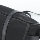 PRADA Hand Bag Nylon 2way Black Gold Auth 188755A-14