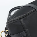 PRADA Hand Bag Nylon 2way Black Gold Auth 188755A-15