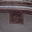 FENDI Zucca Canvas Mamma Baguette Shoulder Bag Black Brown Auth 188756SAM-23