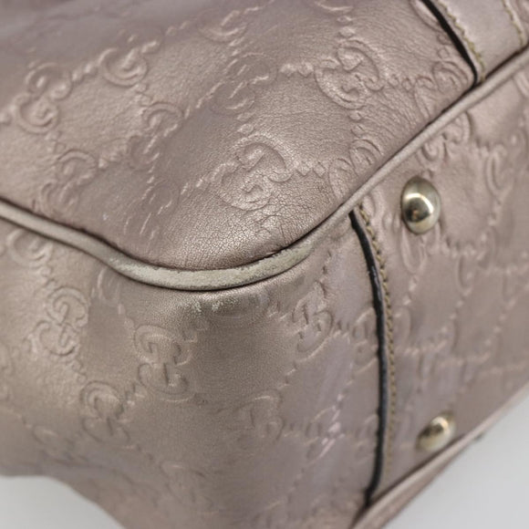 GUCCI GG Canvas Guccissima Miss GG Bag Leather Pink Silver 232957 Auth 188757V