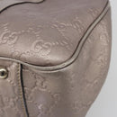 GUCCI GG Canvas Guccissima Miss GG Bag Leather Pink Silver 232957 Auth 188757V-12