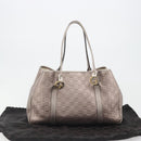 GUCCI GG Canvas Guccissima Miss GG Bag Leather Pink Silver 232957 Auth 188757V-23