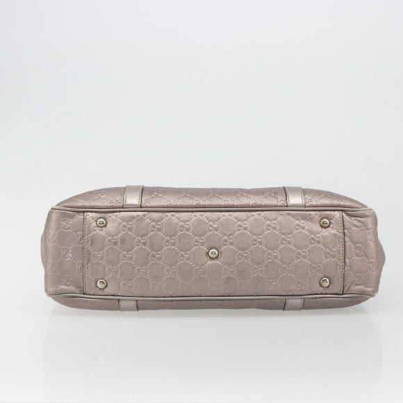 GUCCI GG Canvas Guccissima Miss GG Bag Leather Pink Silver 232957 Auth 188757V