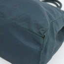 PRADA Hand Bag Nylon Green Silver Auth 188780-10