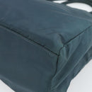 PRADA Hand Bag Nylon Green Silver Auth 188780-12