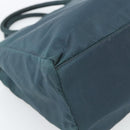 PRADA Hand Bag Nylon Green Silver Auth 188780-13