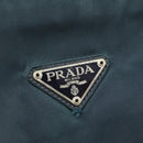 PRADA Hand Bag Nylon Green Silver Auth 188780-14