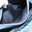 PRADA Hand Bag Nylon Green Silver Auth 188780-22
