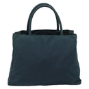 PRADA Hand Bag Nylon Green Silver Auth 188780-3