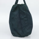 PRADA Hand Bag Nylon Green Silver Auth 188780-4