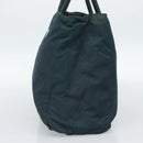 PRADA Hand Bag Nylon Green Silver Auth 188780-5
