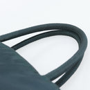 PRADA Hand Bag Nylon Green Silver Auth 188780-8