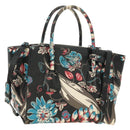 PRADA Hand Bag Safiano Leather 2way Multicolor Silver Auth 188781M-1