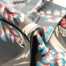 PRADA Hand Bag Safiano Leather 2way Multicolor Silver Auth 188781M-17